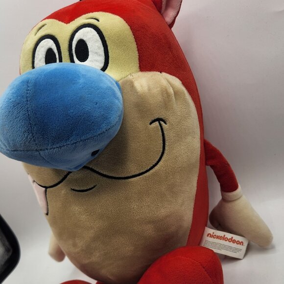 Nickelodeon Ren and Stimpy Plush Toy, Red Stimpy Soft Plushy Medium - Picture 3 of 5